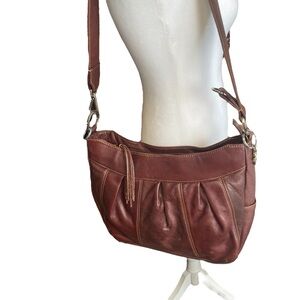 Coronado Brown Leather American Hobo Concealed Carry CCW Purse Shoulder Bag